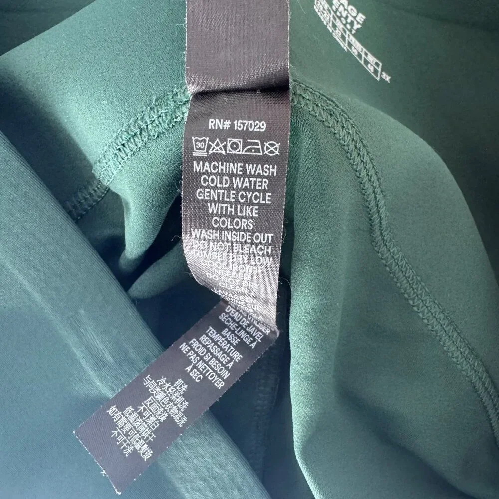 Savage X Fenty Special FX High Waist Sculpting Leggings Flocked Detail Green 3X